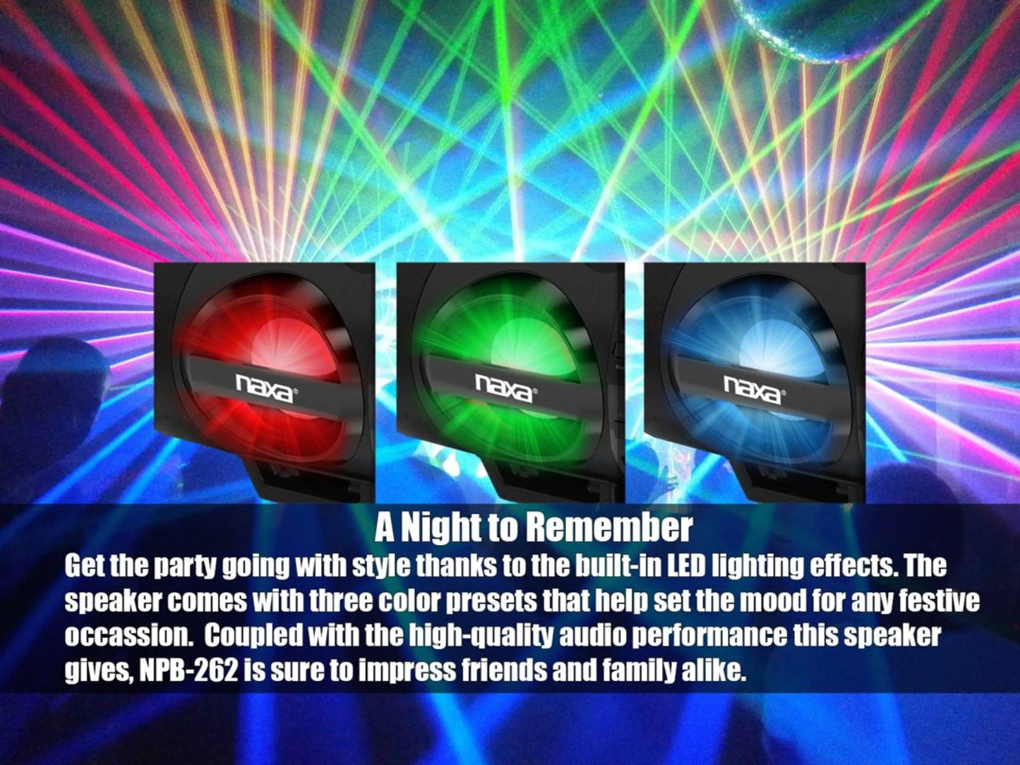 MP3/CD Bass Reflex Boombox & PA System with Bluetooth