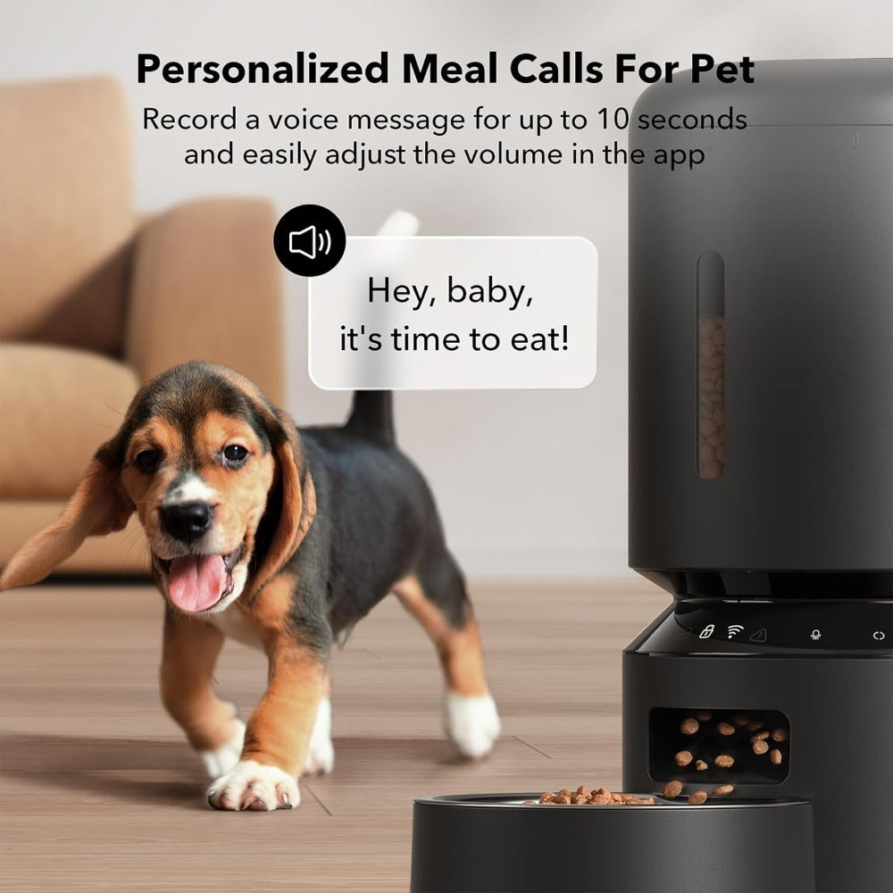 Automatic Pet Feeder 5G WiFi, 5L Timed Dog Feeder with Sensor