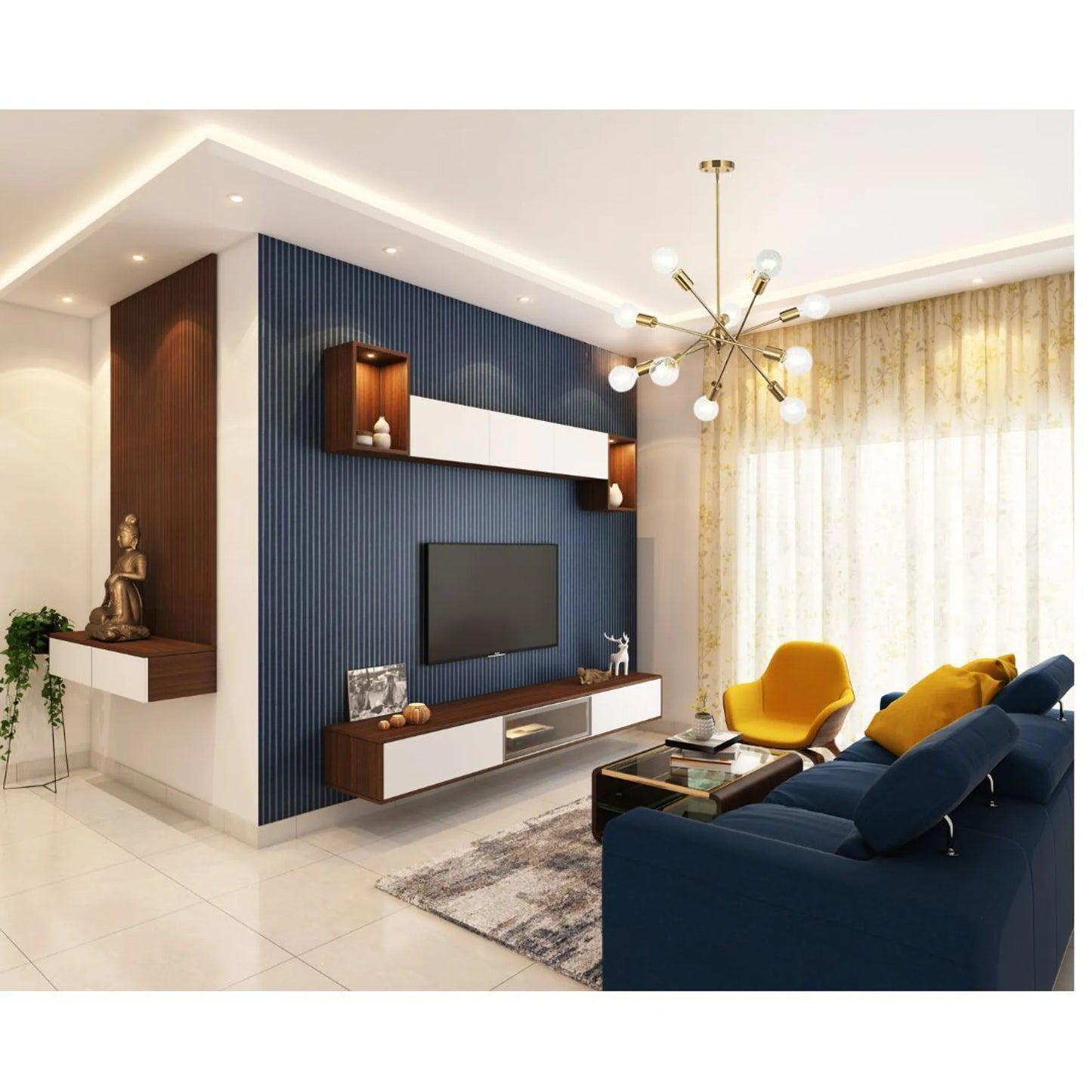 Modern Sputnik Chandelier Lighting with Adjustable Arms