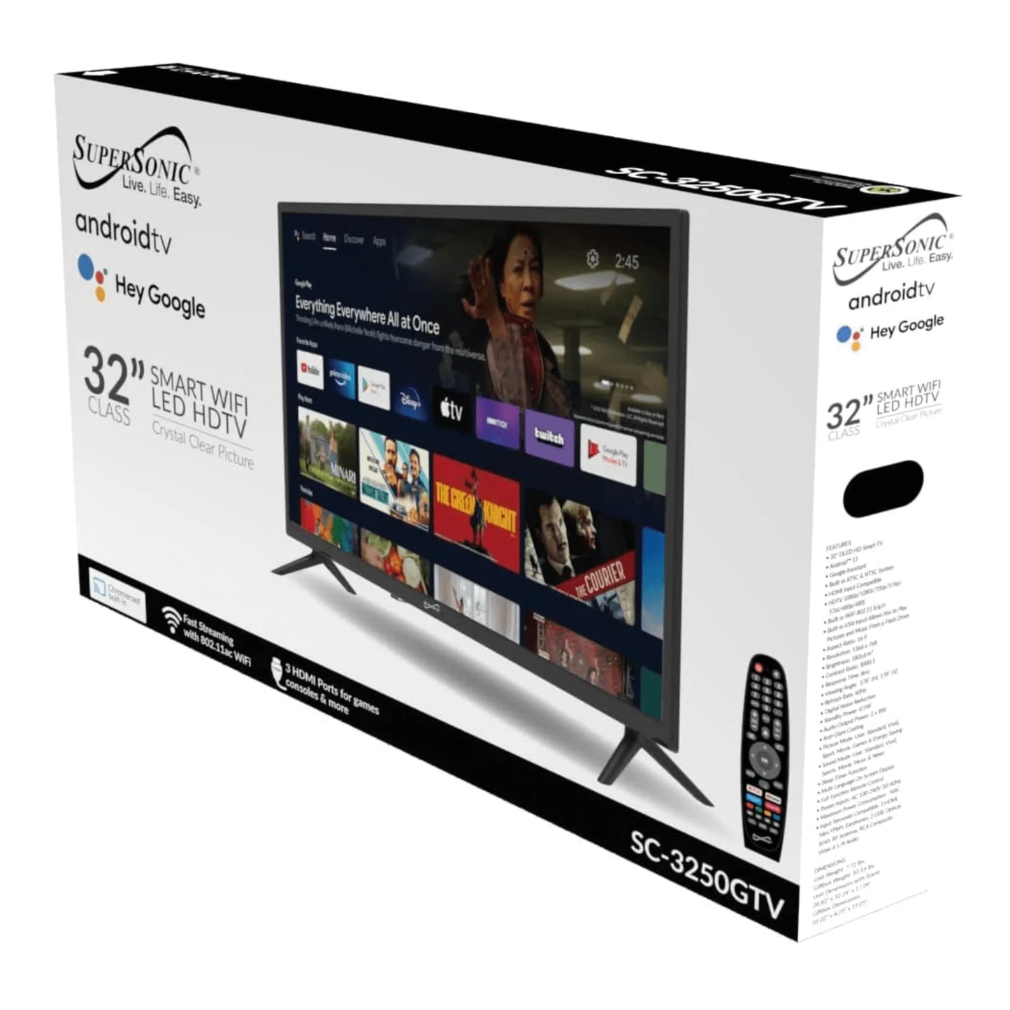 Supersonic Smart FHD DLED TV with Google Assistant