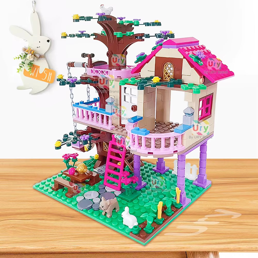 Friends City Doll House Tree House Building Blocks for Kids