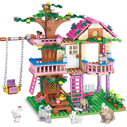 Friends City Doll House Tree House Building Blocks for Kids