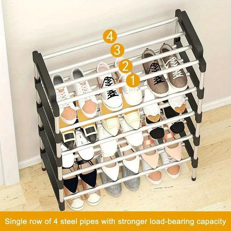 5 Tier Multi-Layer Shoe Rack: Space-Saving